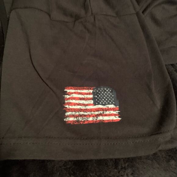 Rothco US Flag Bearded Skull Black Men's T-Shirt Sz Large Cotton Blend Patriotic - Picture 5 of 7